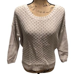 {American Eagle} Beige Scoop Neck Sweater